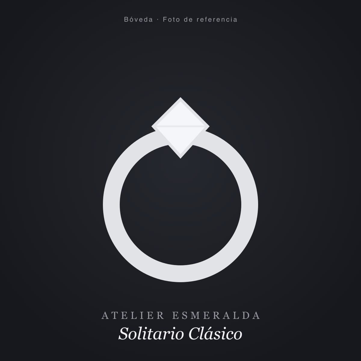 Solitario de diamante 1.50 ct en platino
