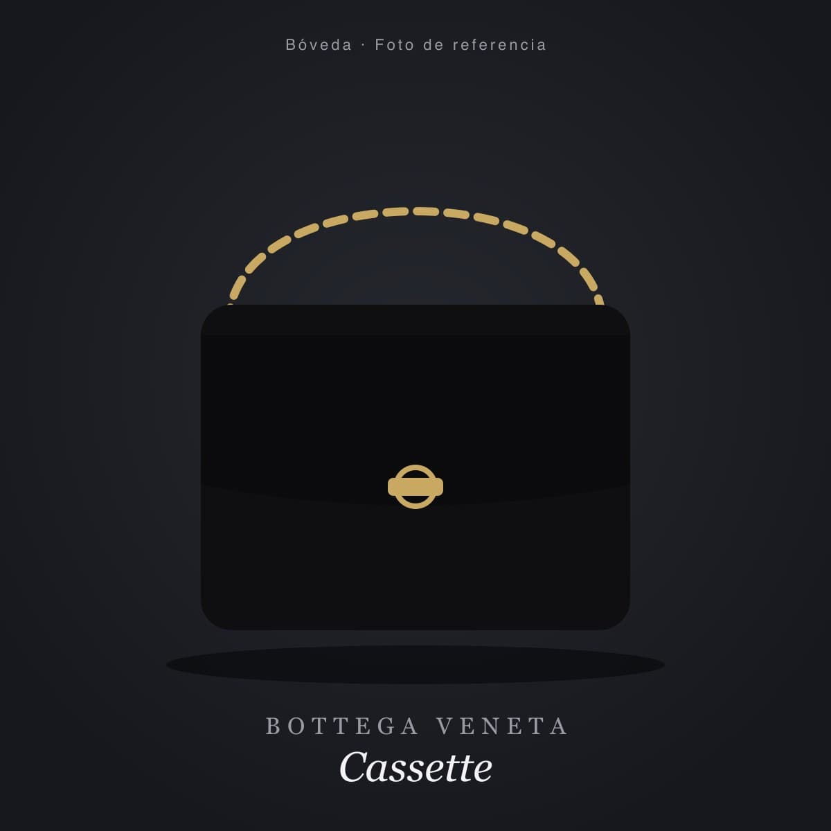 Bottega Veneta Cassette Intrecciato Negro